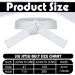 4 Piece White Taekwondo Belt Set - Universal Fit Rank Belt for Martial Arts Uniforms - Buy Online on GoSupps.com