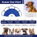 Kuoser Adjustable Dog Collar Comfort Cone - Leak Protection Breathable Recovery Wear for Dogs & Cats - XL Blue - Buy Online on GoSupps.com