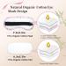 Organic Castor Oil Eye Mask - Reusable 2 Pcs Pack for Eyelashes Eyebrows Wrinkles & Dark Circles - Magnolia - Buy Online on GoSupps.com