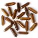 Xiannvxi 20 pieces of medicinal crystals crystals set tiger eye stones gemstones natural healing crystal set polished drum stones magic wand Reiki bulk six-socket points witchcraft gift tiger eye-20pcs