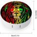 Reggae Rasta Flag Lion Contact Lens Case - Portable Kit with Mirror | Cute Lens Holder for Travel - Buy Online on GoSupps.com