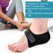 Welnove Heel Protectors - 2PCS Heel Pads for Heel Pain Relief | Plantar Fasciitis, Heel Spur, Tendinitis, Cracked Heels | Women Sizes 6-14, Men Sizes 7-13 - Black - Buy Online on GoSupps.com