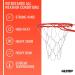 Ultra Sporting Goods Heavy Duty Basketball Net - All Weather Anti Whip, Fits Standard Indoor/Outdoor Rims - 12 Loop (Metal Chain) - Buy Online on GoSupps.com