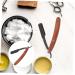 Beavorty Cutlery Holder Hand Razor for Men | Safe Metal Shaver & Wooden Knife Holder - International Shipping - Buy Online on GoSupps.com