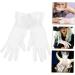 ifundom 1 Pair black gloves cocktail opera gloves hollowed-out gloves short gloves party gloves bridal mesh gloves vintage gloves for woman dots women's white Accessories lace 27.5x13x0.1cm - Buy Online on GoSupps.com