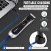 Men's Electric Body Hair Trimmer with LED Light - SkinSafe Guard, Rechargeable, Waterproof - Ideal for Male Groin Hair Grooming - Buy Online on GoSupps.com