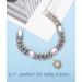 Glitter King Silver Cat Collar Puppy Zircon Cuban Link Chain Handmade Giamond Heart Pendant Pet Jewelry S(10.1") Silver - Buy Online on GoSupps.com