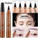 Nexavista - 4 Point Eyebrow Pencil Nexavale Eyebrow Cozium 4 Tipped Magical Precise Waterproof Brow Pen Dark Brown Giphogantic 3D Waterproof Microblading Eyebrow Pen Long-Lasting (Gray brown) - Buy Online on GoSupps.com