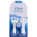 Triple Bristle Sonic GO Travel Toothbrush with Blue Brush Head Replacements - 3-Sided Toothbrush for Superior Cleaning - Buy Online on GoSupps.com