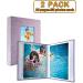 Shop 10x15 Photo Album 2-Pack Linen Cover Clear Pages Holds 52 Photos Lilac Violet Brag Book for 10x15 Pictures - Buy Online on GoSupps.com