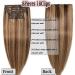 Premium Clip-In Real Hair Extensions - Thick Double Drawn 8pcs (18 Clips) - Medium Brown/Dark Blonde (#4/27) - 40cm 1330g - Buy Online on GoSupps.com