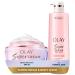 Olay Super Cream with Sunscreen SPF 30 (1.7 oz) + Body Wash for Normal Skin (18.5 oz) - 24hr Long Lasting Hydration - Vitamin C & E Hyaluronic Acid Niacinamide - Smooth Brighten Firm