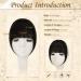 100% Remy Real Hair Clip-In Bangs - Sofeiyan Natural Black Fringe Extensions for Women - Buy Online on GoSupps.com