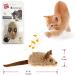 Gigwi Interactive Electric Cat Toy with Furry Tail - Automatic Squeaky Mice for Indoor/Outdoor Exercise - Brown Mouse (Original) - Buy Online on GoSupps.com