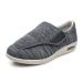 Yytcsjz Mens Diabetic Shoes Edema Slippers Air Cushion Lightweight Walking Shoes Comfort for Elderly Comfy Orthopedic Footwear for Edema Arthritis Fasciitis (Color : Dark Grey Foot Length : 12)