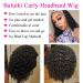 Curly Headband Wig for Black Women - 12 Inch Deep Wave Human Hair, 150% Density, No Lace - Buy Online on GoSupps.com