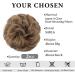 SARLA 2PCS Messy Hair Bun Hair Piece Synthetic Bun Hairpieces - Pecan Blonde Updo Extensions for Women/Girls - Buy Online on GoSupps.com