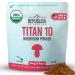 LRLA SUPERFOODS La Republica Titan 10 Organic Mushroom Powder for Focus Immunity Energy Gut Health and Skin (85 Servings 3 oz)