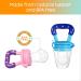 CHILLAX Fruit Feeder Pacifier Teether Toys - Set of 2 | Non-BPA Silicone Teethers for Babies | Easy-to-Grip & Dishwasher-Safe | Ideal for Infants 6+ Months | 4.15x2.03 - Buy Online on GoSupps.com