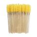 PJRYC 50pcs Eyebrow Mascara Applicateur Extension Extension Extension Eau DE Mains DE Maquillage Cristal POIGNES DE CYLASH Poisson (Handle Color : Yellow)