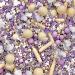 Easter Lilac yellow white purple gold baby shower daisy sprinkles for cupcake cookies cake toppers pearls balls edible 100s and 1000s spring decoration cake cupcake topper DAISY QUEEN