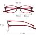 PROFLEX BluOptix Blue Light Blocking Reading Glasses | Lightweight & Flexible | Scratch Resistant | Unisex | Red 4.0 Dioptres - Buy Online on GoSupps.com