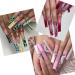 JZK 240x XXXL Clear Half Cover Extra Long Square Nail Tips For Acrylic Extensions No C Curve False Nail Tips Long For Gel And Acrylic Nails 3XL Finger Nail Extension Tips - Buy Online on GoSupps.com