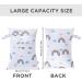 Hbselect 2PC Waterproof Diaper Bag Set | Reusable Zipper Wet Wipes Organizer for Babies & Toddlers | Rainbow Design - Buy Online on GoSupps.com