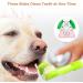 Dog Toothbrush Set 2 Pack Triple Heads Dog Toothbrushes with 4 Pet Finger Toothbrushes 2 Dual-Dead Toothbrush Multi-Angle Dental Teeth Cleaning Products for Small Medium and Large Pets - Buy Online on GoSupps.com