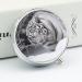 Round Pill Box - White Tiger in Snow Print | 3 Compartment Decorative Metal Pill Organizer | Portable Pocket Case - Buy Online on GoSupps.com