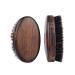 Bestalice 2 pieces of wild boar bristles for men beard gladed brush for fur care and softening your face hair classic black wooden handle in the brown walnut style 2 pieces