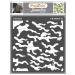 CrafTreat Camouflage Stencils for Painting on Wood  Canvas  Paper  Fabric  Floor  Wall and Tile - Camouflage - 12x12 Inches - Reusable DIY Art and Craft Stencils - camo Stencils for Boat Camouflage 12