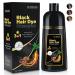 Natural Black Hair Dye Shampoo Instant & Easy 3-in-1 Hair Color Solution for Men and Women - Herbal Formula Ammonia-free Lasts 30 Days - 16.90 oz