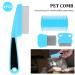Molain Cat Dog Flea Comb Set - 4-Piece Pet Grooming & Tear Stain Remover Comb (Light Blue) - International Shipping Available - Buy Online on GoSupps.com