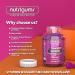 Nutrigums Immune Support Complex Gummy with Elderberry Extract, Vitamin C & Zinc - 60 Vegan Gummies, Blueberry Flavour - Buy Online on GoSupps.com