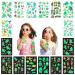 210pcs Glow Temporary Tattoos For Kids,Luminous Tattoo Stickers for Boys and Girls,Mixed Styles Glow In The Dark Tattoos,Unicorn Dinosaur Pirate Mermaid Fake Tattoos Party Supplies Gifts for Children 16 sheets of 210 kinds