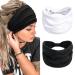 Headbands for Women 7'' Extra Wide Head Bands Non Slip Boho Women s Hair Band Fashion Knotted Workout Yoga Turban Head Wraps African Hair Accessories Color 3