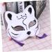 Vintorky Japanese Animal Masks - Cat & Fox Half Face Cosplay for Carnival & Halloween Decorations - Buy Online on GoSupps.com