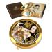CARMANI Gustav Klimt 'Expectation' Pocket Mirror Gold Plated Bronze Make-up Compact Travel Mirror