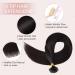 Silk-co Silk-co Pre Bonded Human Hair Extensions U tip Real Remy Hair 1g/s 100 Strands Keratin Nail Tip 18inch #1B Natural Black 18"-100g #1B Natural Black - Buy Online on GoSupps.com