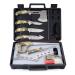 GVDV Hunting Knife Set - 14 Pieces, Portable Butcher Game Processing Kit for Men, Field Dressing Kit with Gut Hook Skinner Knife, Caping Knife, Axe, Wood/Bone Saw, Spreader, Gloves and More 14 Pieces, Tree
