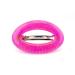 1pc patent clasp oval open 9.5x6cm in neon pink with silver glitter - Made in Germany - WeLoveBeads
