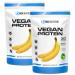 Vegan protein banana 2x 900gr - 4K vegan protein powder - of course delicious in taste - vegetable protein without lactose & without soy - bios nutrition (made in germany) banana 1.8 kg (2 pack)