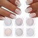 GZSYY Pearl Powder Nail Chrome Mirror Glitter Powder 6 Pieces Chameleon Metallic Nail Art Powder Pigments for Nail Decoration Color1