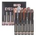 Stick d' paupi res - 6 pi ces Cracon Shadow Set | Crayon de fard paupi res chatoyant | Ensemble de maquillage applicateur stylos tanche claircissement de longueur morte pour les fi