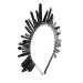 Raw Crystal Quartz Crown Headband - Handmade Tiara for Women - Black Stone Headband for Wedding and Parties - Buy Online on GoSupps.com