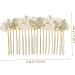 Housoutil Alloy Rhinestone Hair Comb Pearl Side Comb Bridal Hair Comb Crystal Hair Accessories Pearl Clips for Hair Pearl Hair Clip Wedding Side Comb Tiara Rhinestones Wig Bridesmaid - Buy Online on GoSupps.com