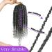 Fayasu 12 Senegalese Twist Crochet Braids - 6 Packs Synthetic Hair Extensions T1BGrey for Black Women - Buy Online on GoSupps.com