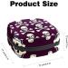 Cartoon Skulls Sanitary Napkin Storage Bag | Portable First Period Pads Holder for Women | Travel Makeup Bag | Multicoloured - Buy Online on GoSupps.com
