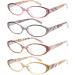 EYEURL Blue Light Blocking Reading Glasses for Women - 4 Pack Mix Colors 1.5x - Lightweight Oval Computer Readers with Anti Glare & UV Protection - Buy Online on GoSupps.com